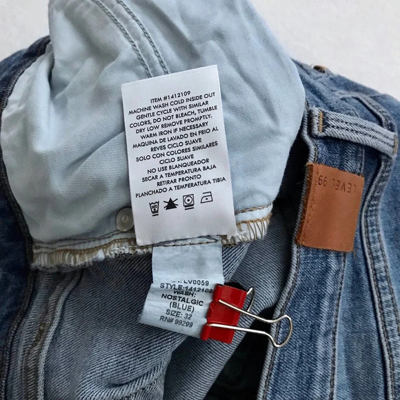 Level 99 NWOT High Waist Skinny Jeans Women 14/32 - Picture 9 of 9